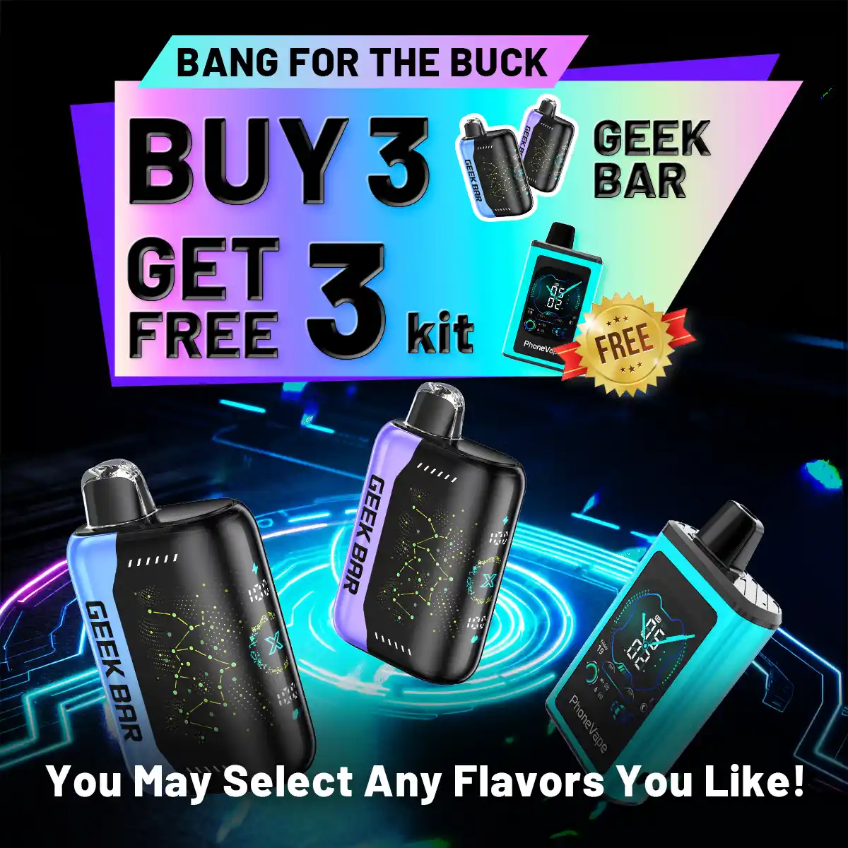 Geek Bar Pulse X 25K Cyber Deal - Buy 3 Get 3 FREE (6-Pack Bundle)