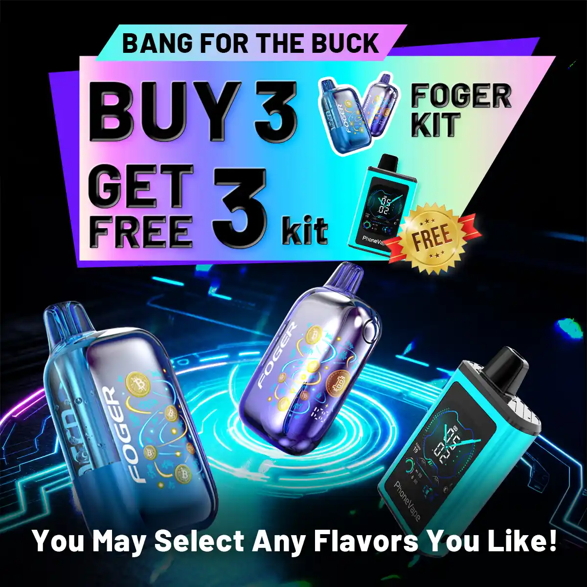 Foger Bit 35K Cyber Deal: Buy 3 Get 3 FREE