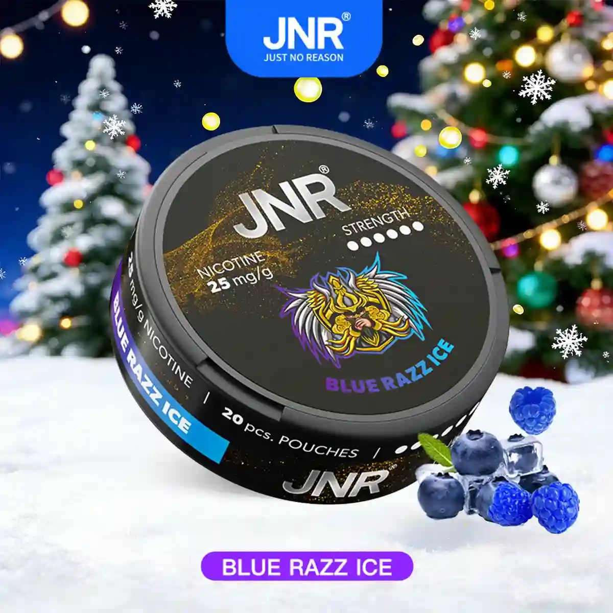 JNR Nicotine Pouches-Blue Razz lce