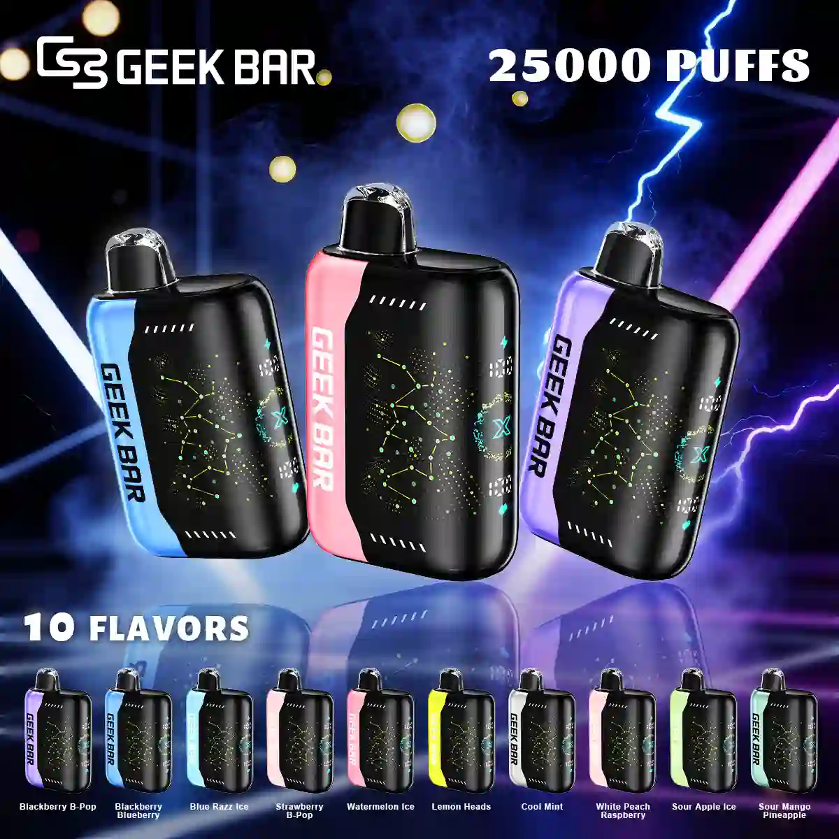 Geek Bar Pulse X 25K | Single Flavor Bundle