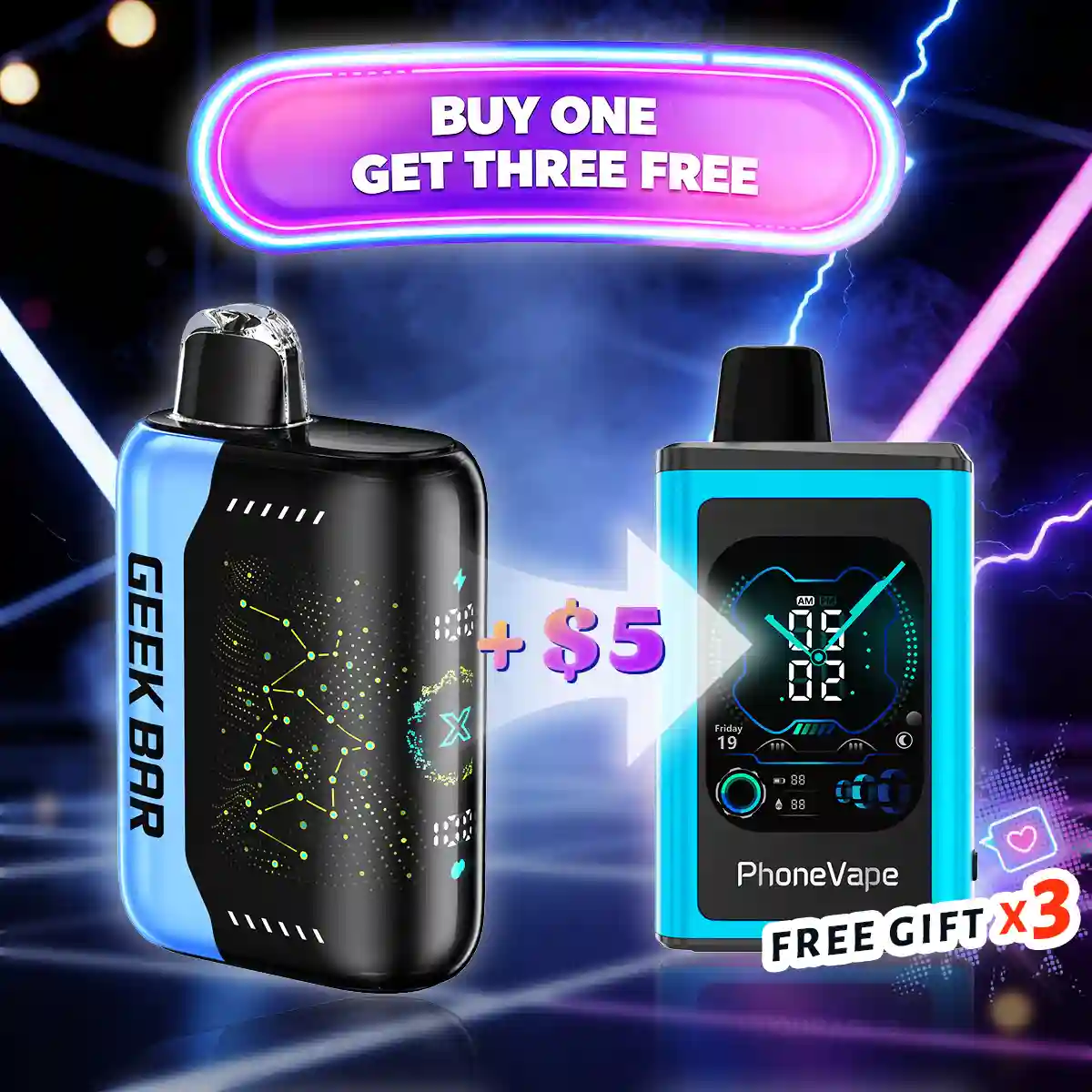 Geek Bar Pulse X 25K | Buy 1 Get 3 FREE
