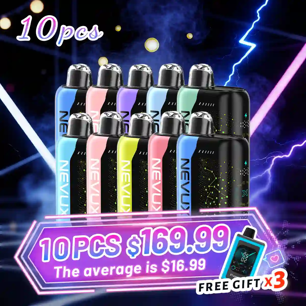 Nevux Pulse X 40K (10-Pack Bundle)