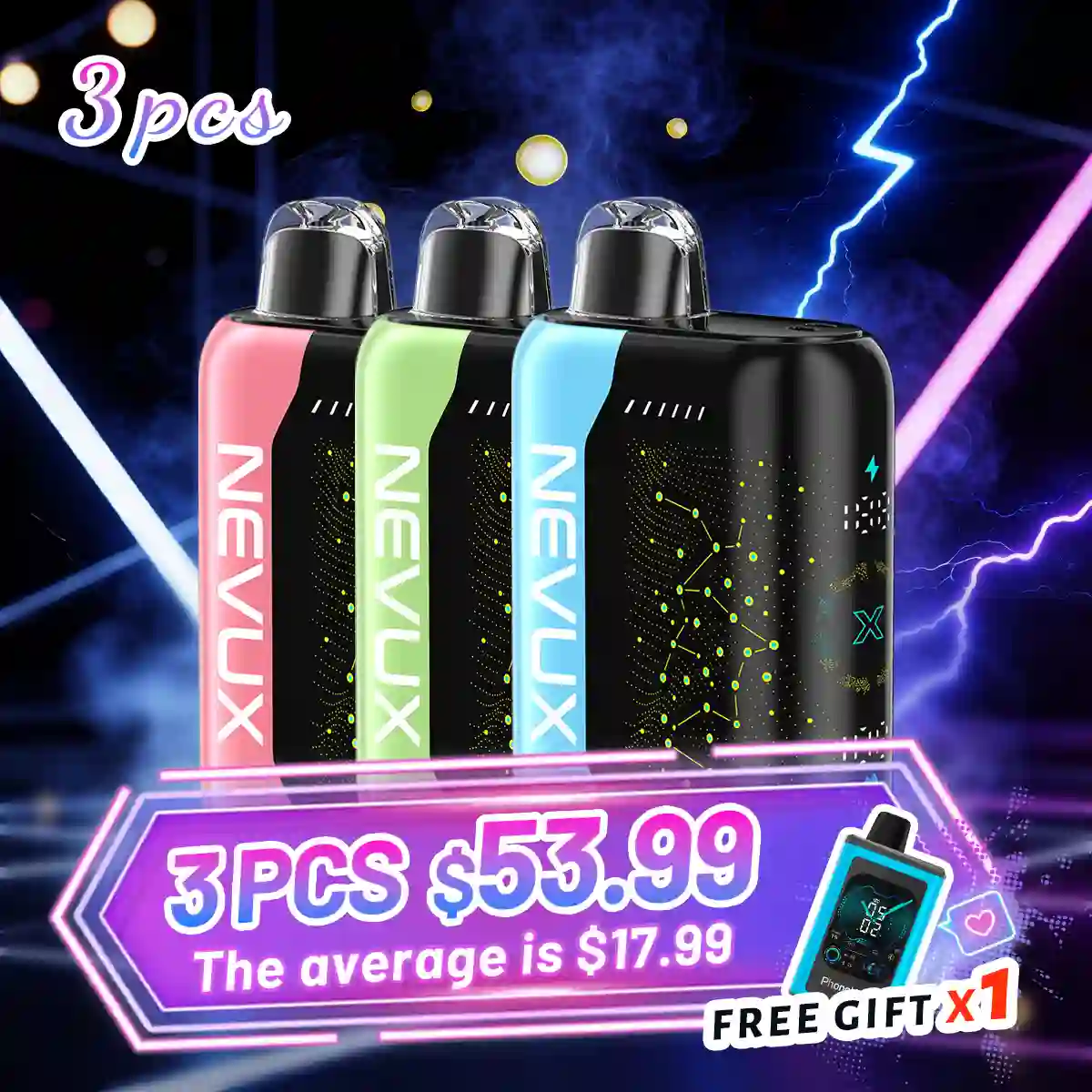 Nevux Pulse X 40K (3-Pack Bundle)