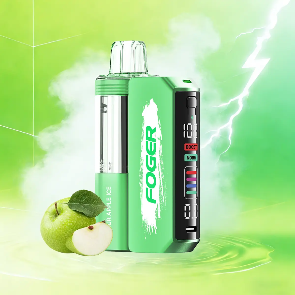 Sour Apple Ice | Foger Switch Pro Kit 5% - 30K Puffs Disposable Vape