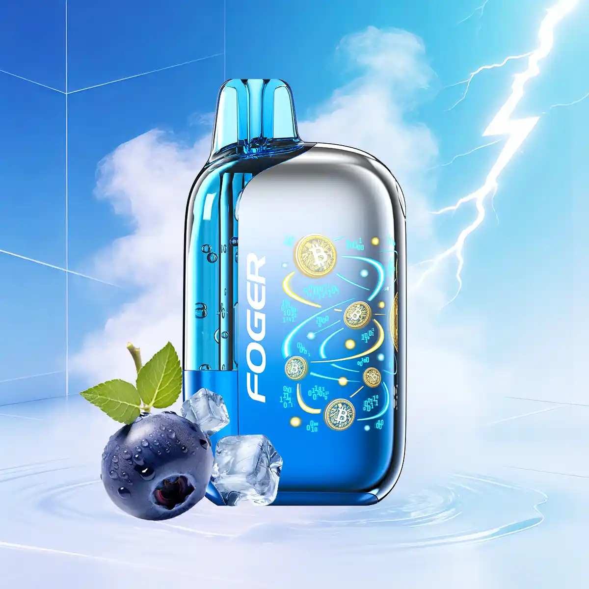 Blue Razz Ice | Foger Bit 35K Disposable Media Kit