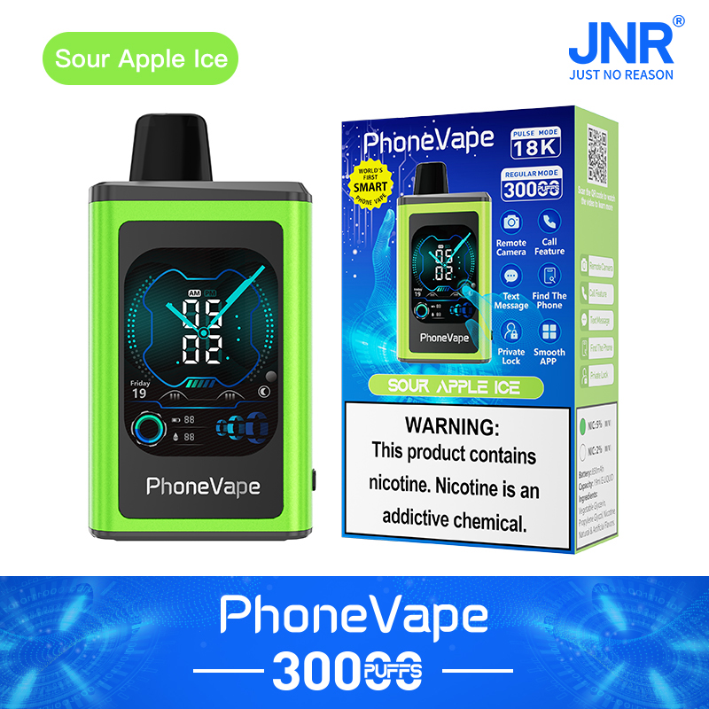 JNR PhoneVape 30K Disposable Vape-Sour Apple lce