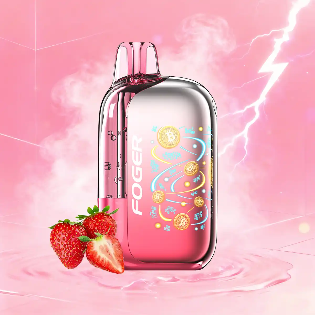 Strawberry Burst | Foger Bit 35K Disposable Media Kit